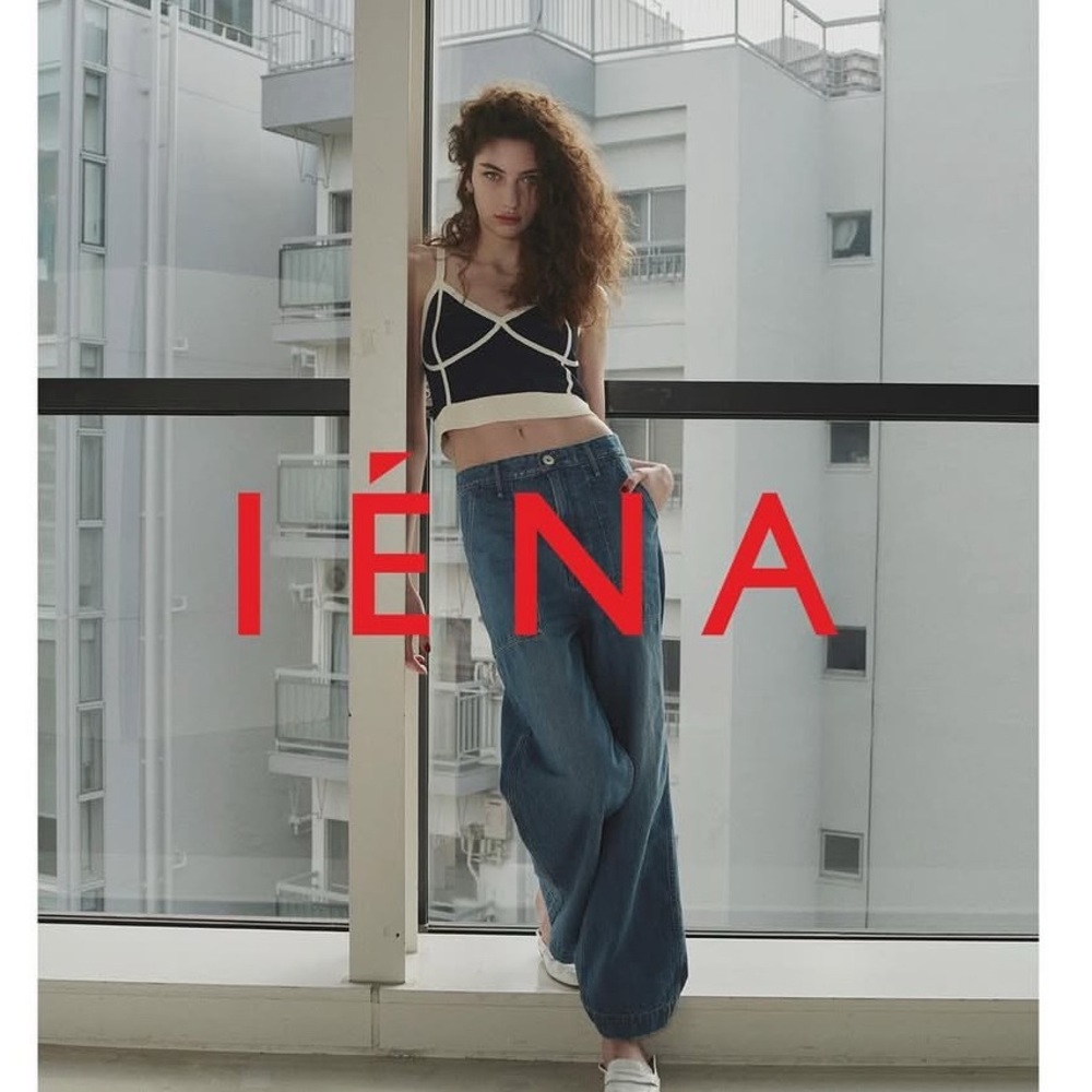 Vtg Iena Pants Womens 38 US Medium Blue Denim Wide Leg Cropped Sailor Na… - Picture 14 of 14